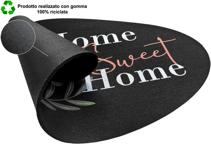 Zerbino Gomma Sostenibile 40X70 Ingresso Antiscivolo Interno Esterno Morbido Moderno Dis.SC