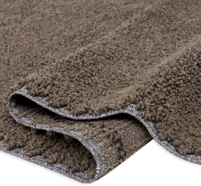 Tappeto Bagno Camera Scendiletto 60x180 cm Puro Cotone Morbido Lavabile Made In Italy Marrone