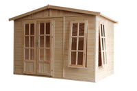 Casetta da giardino  - 6m2 - con tegole bituminose - TIMBELA M334FB+H334FBBROWN