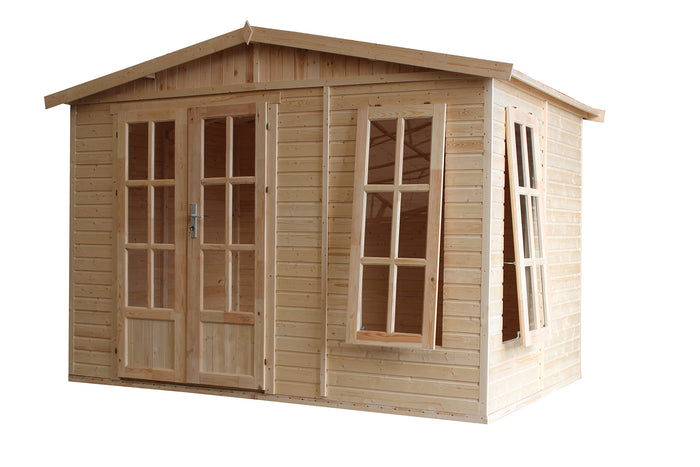 Casetta da giardino  - 6m2 - con tegole bituminose - TIMBELA M334FB+H334FBBROWN