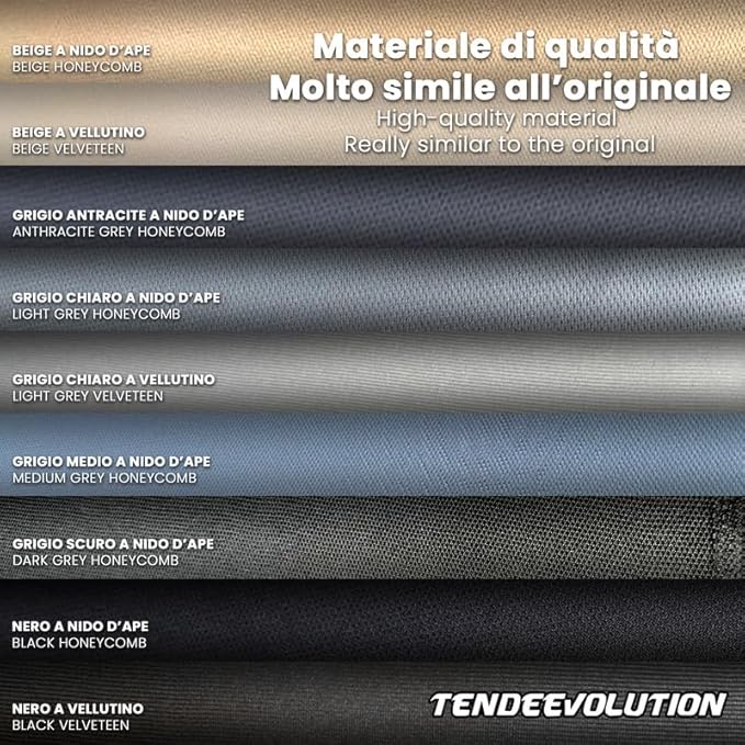 Kit Riparazione Tessuto Cielo Auto - Vellutino Beige Con 3 Colle Spray - Misura 1,50 x 1 m - Adatto anche per Pannelli Portiere e Pantoni