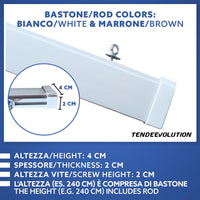 Tenda Antimosche Modello Filo in PVC, Plastica Arancione | Largh. 1m x Alt. 2,40m | Protezione Insetti, Porta, Esterno, Interno