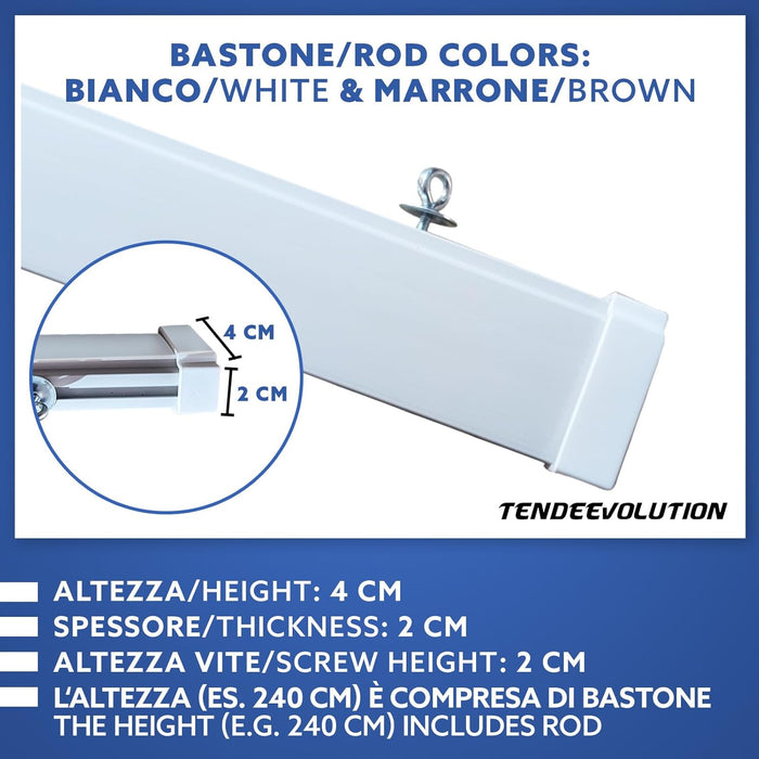 Tenda Antimosche Modello Filo in PVC, Plastica Multicolor | Largh. 1,20m x Alt. 2,20m | Protezione Insetti, Porta, Esterno, Interno