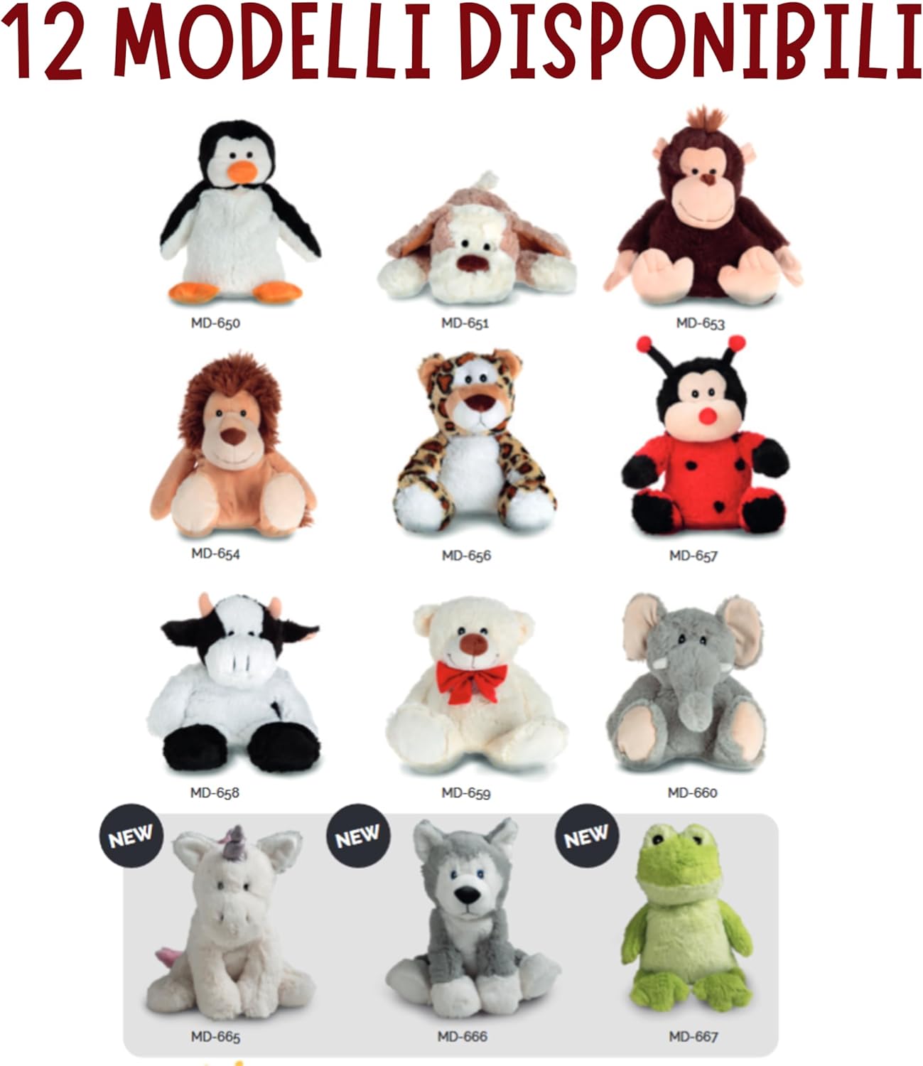 Innoliving Peluche Riscaldabile Morbido e Accogliente, Aiuta il Relax e il Benessere di Grandi e Piccini, Allevia Stress e Tensioni, Cuscino Termico Coccoloso (HUSKY MD-666)