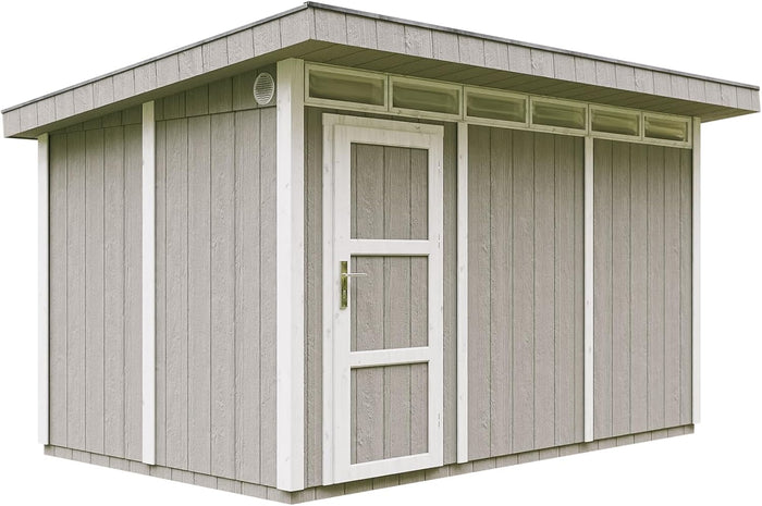 Casetta da Giardino di QUALIT? PREMIUM 8,7m?²-L412xW279cm - TIMBELA M904-TUNDRA GREY