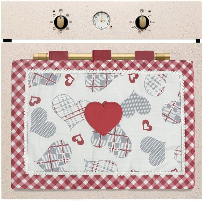 Copriforno Cucina Universale Morbido Ricamato Proteggi Forno Moderno