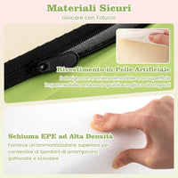 Set di Blocchi in Schiuma per Bambini 4 Pezzi, Set di Costruzioni Morbide in PU + EPE per Sviluppo dei Bambini, Gioco Attivo Interno per Arrampicarsi e Gattonare (Rosa)