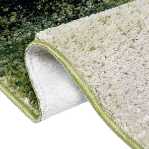 Tappeto Bagno Camera 60x100 cm Sfumato Moderno Morbido Antiscivolo Scendiletto Shaggy Verde