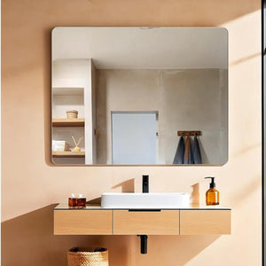 Specchio Bagno con Luce Led ZEUS 80x60 cm, Striscia led Luce Naturale 4000K, Specchio Retroilluminato Bagno 24V