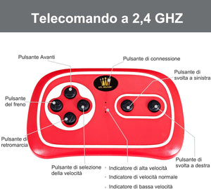 Audi 12V Auto Elettrica per Bambini, Macchina Elettrica con Velocità 2,5-5 km/ora, con Telecomando USB MP3 Luci LED (Nero)