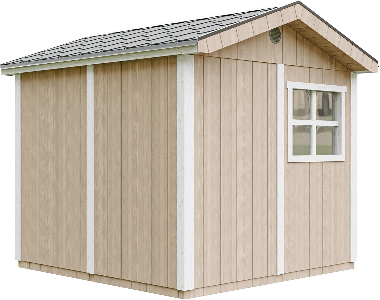 Casetta da giardino di qualit? premium 5,9 m² - H252x250x294 cm - Timbela M913A-TERRA BROWN