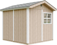 Casetta da giardino di qualit? premium 5,9 m² - H252x250x294 cm - Timbela M913A-TERRA BROWN