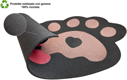 Zerbino Gomma Sostenibile 40X70 Sottociotola Animali Antiscivolo Interno Esterno Ingresso Dis.SI