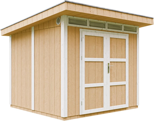 Casetta da Giardino di QUALIT? PREMIUM 5,9m?²-L279xW293cm - TIMBELA M903A-HARVEST HONEY