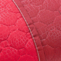 Trapunta Double Face 200x255 cm Coperta Morbida Copriletto Tinta Unita Bordeaux