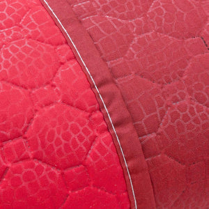 Trapunta Double Face 200x255 cm Coperta Morbida Copriletto Tinta Unita Bordeaux