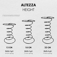 Molla Biconica a Spirale per Divani - 6 Giri, Altezza 23cm - Ideale per Restauri in Tappezzeria
