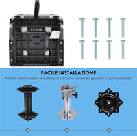 Set di 2 Sedie da Barca, Sedie per Barca Con Schienale Basso, Sedia da Barca Pieghevole, con Schiuma Spessa, Cinghia di Fissaggio, 50 x 42 x 52 cm (Grigio+Nero)