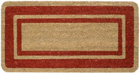 Zerbino Cocco Naturale 40x70 cm Elegante Robusto Ingresso Casa Esterno Antiscivolo Bordeaux