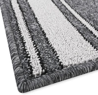 Tappeto Scala Passatoia Ingresso Corsia Scale Antiscivolo Stile Classico Grigio 67x550 cm