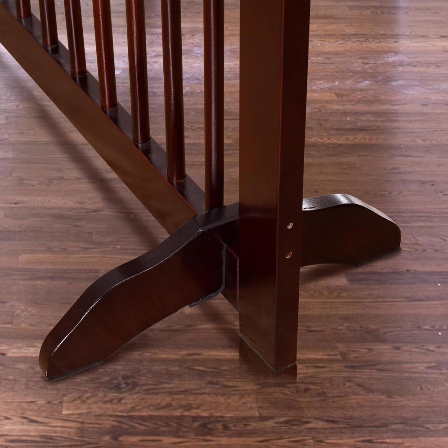 Cancelletto di Sicurezza Barriera Protettiva per Cani Animali Domestici Bambini, Pieghevole, in Legno di Pino, 3/4 pezzi (Piede Adatto)