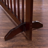 Cancelletto di Sicurezza Barriera Protettiva per Cani Animali Domestici Bambini, Pieghevole, in Legno di Pino, 3/4 pezzi (Piede Adatto)