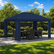 Gazebo 4 × 3 m Blu Poliestere e Acciaio 190 gsm 900379