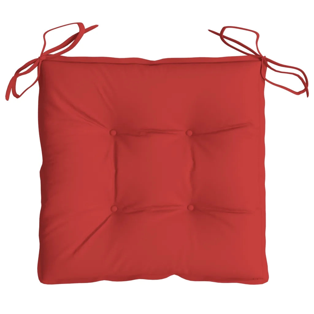 vidaXL Cuscini per Pallet 2 pz Rossi 50x50x7 cm Tessuto Oxford