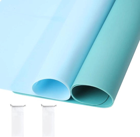 Set di protezione per lavori di imbiancatura da 2 pezzi - Sottopiede antiscivolo - Piatto di protezione in silicone - 40 x 30 cm