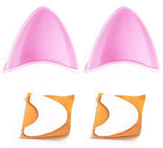Accessori per elmetto da bicicletta e sci - Decorazioni per elmetto - 2 pezzi - Design divertente - Adatto per elmetti da bicicletta e sci - Material: Silicone