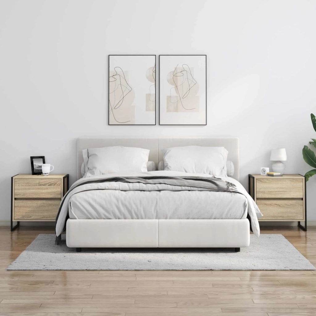 Comodino Sonoma 50 x 39.5 x 50 cm Legno multistrato 886680