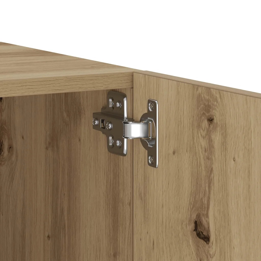 vidaXL Comodino Rovere Artigianale 100x35x40 cm in Legno Multistrato