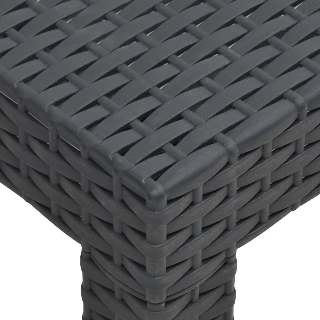 Set Divani da Giardino 2 pz con Cuscini in Rattan PP Antracite 3079668