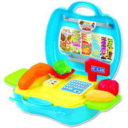 Trade Shop - Valigetta Supermercato Registratore Di Cassa E Accessori Per La Spesa 3+ Anni -