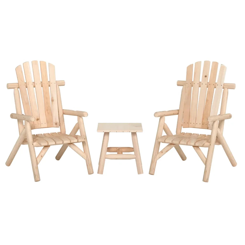 Set Divani da Giardino 3 pz in Legno Massello di Abetecod mxl 100458