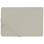 Lenzuolo con angoli cotone tortora 90 x 200 cm con bordi elastici modello classico a tinta unita camera da letto classica