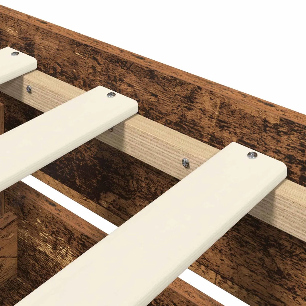 Telaio del letto con storage Legno antico 80 x 200 cm 3429608