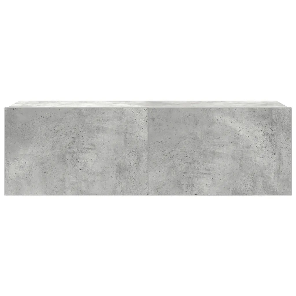 Set di Mobili Porta TV 4 pz | Armadietto TV | Mobile Porta TV Grigio Cemento in Legno Multistrato