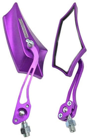 Specchietti per motocicletta - 2 pezzi - Specchietti posteriori universali - Specchietti di guida - Filo 10mm/8mm - Vetro cristallo - Facili da installare
