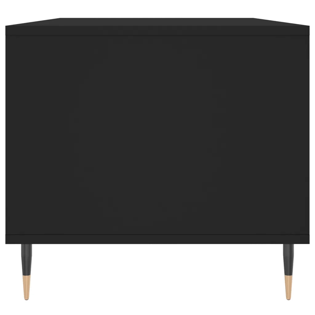 Tavolino da Salotto Nero 90x49x45 cm in Legno Multistrato 831013