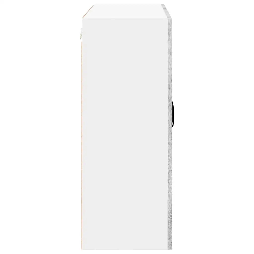Mobile in vetro da parete Lucca Grigio Sonoma 80 x 31 x 80 cm 885071