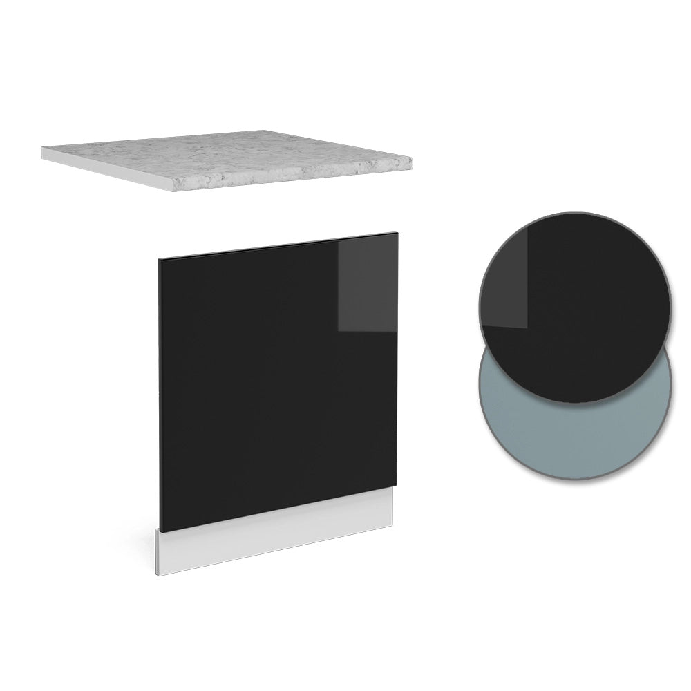 Vicco Pannello frontale Nero lucido 60 cm , PL Marmo