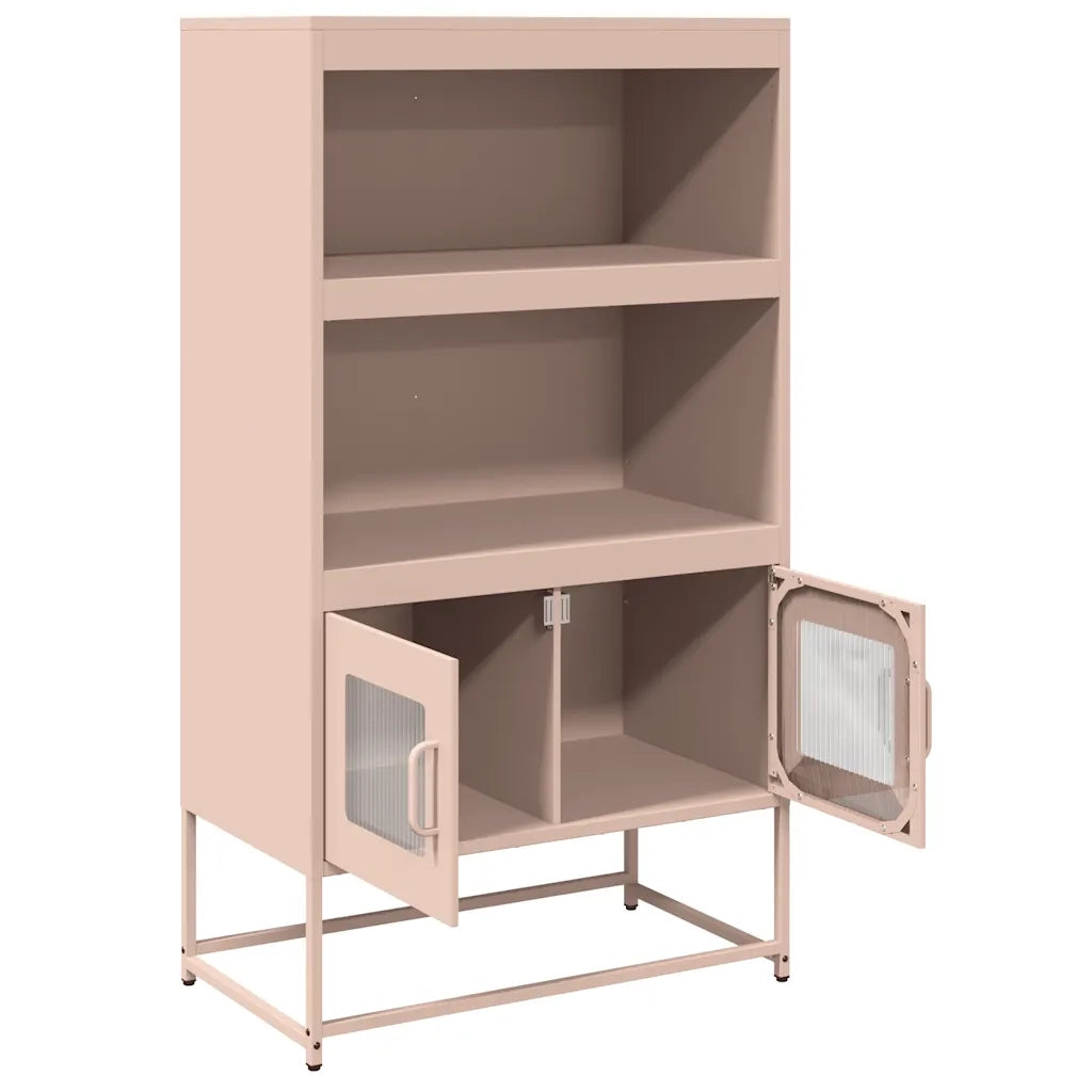 Credenza Rosa 68x39x123 cm in Acciaio