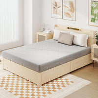 Protezione per Materasso, Coprimaterasso in Velluto Morbido di Lusso con Fondo Antiscivolo, Copertura per Materasso Confortevole con Imbottitura in Spugna (200 x 140 cm)