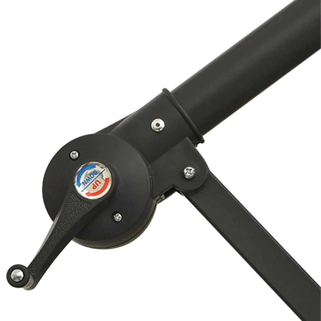 Ombrellone con illuminazione a LED 300 cm asta in metallo colore sabbia 02_0008143