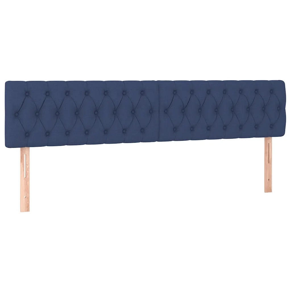 Giroletto a Molle con Materasso Blu 120x190 cm in Tessuto