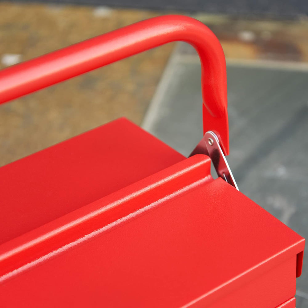 CASSETTA PORTAUTENSILI PORTA ATTREZZI 5 SCOMPARTI IN ACCIAIO 56x20x41cm DURHAND