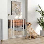Cancelletto di sicurezza per porte e scale, regolabile 76-104 cm, bianco