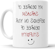 Tavola da caffè con frase umoristica per amici e regali di compleanno o Natale