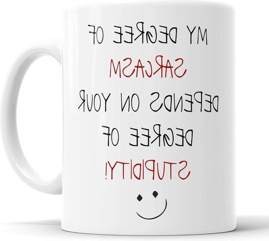 Tavola da caffè con frase umoristica per amici e regali di compleanno o Natale
